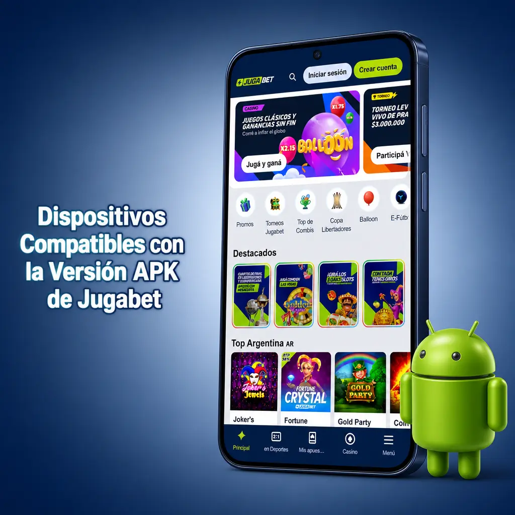 Dispositivos Compatibles con la Versión APK de Jugabet