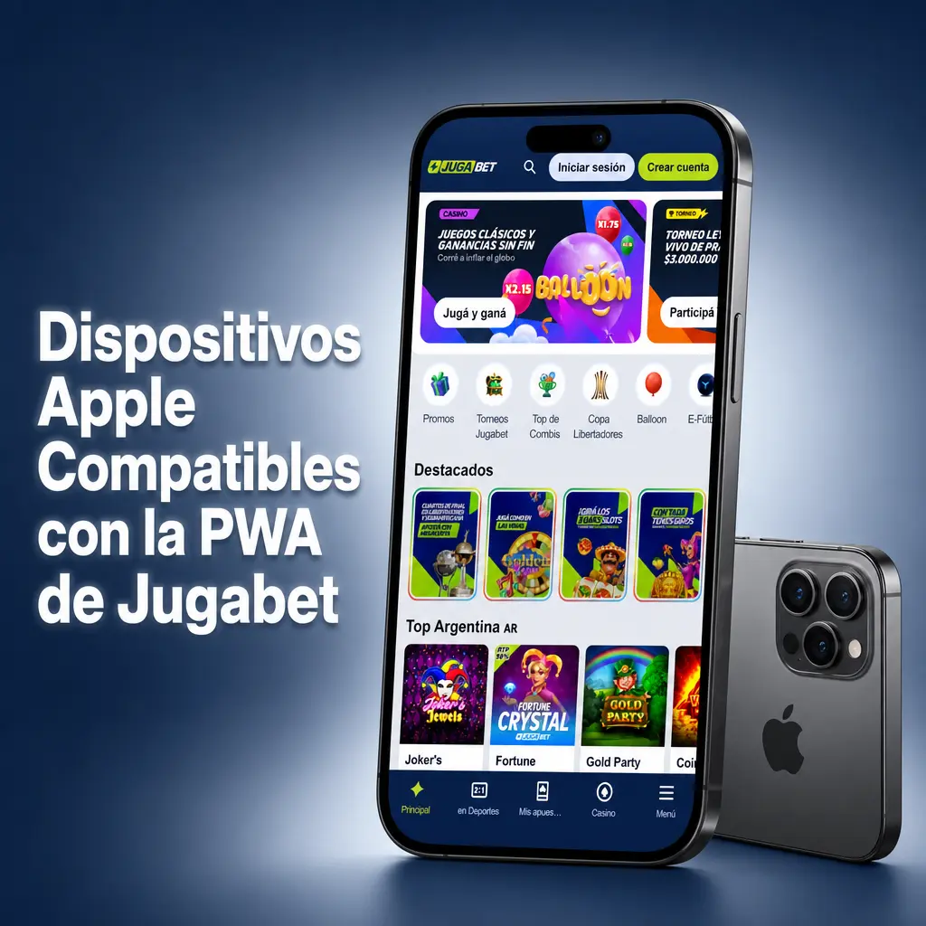 Dispositivos Apple Compatibles con la PWA de Jugabet